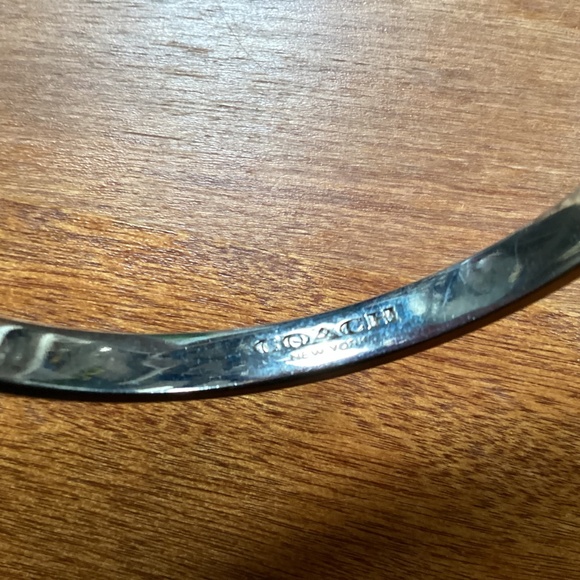 Coach Silver-tone Bangle Bracelet - Picture 8 of 9